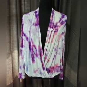 Forever 21+ hand tie-dyed cardigan size 1X
